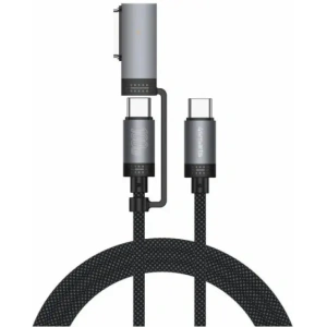Hurtownia GSM - 4smarts Explorer ComboCord USB-C / USB-C, MagSafe 100W 2m schwarz - 4SMR74 - {ean13} - Hurt
