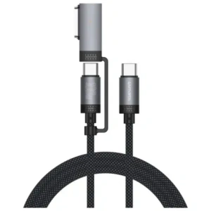 Hurtownia GSM - Kabel USB-C / USB-C, MagSafe 4smarts Explorer ComboCord 100W 2m czarny - 4SMR74 - {ean13} - Hurt