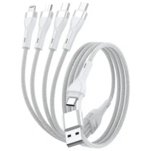 Hurtownia GSM - 4smarts 4in1 USB-C, USB-A / 2xUSB-C, Micro-USB, Lightning 1,2 m weiß - 4SMR76 - {ean13} - Hurt