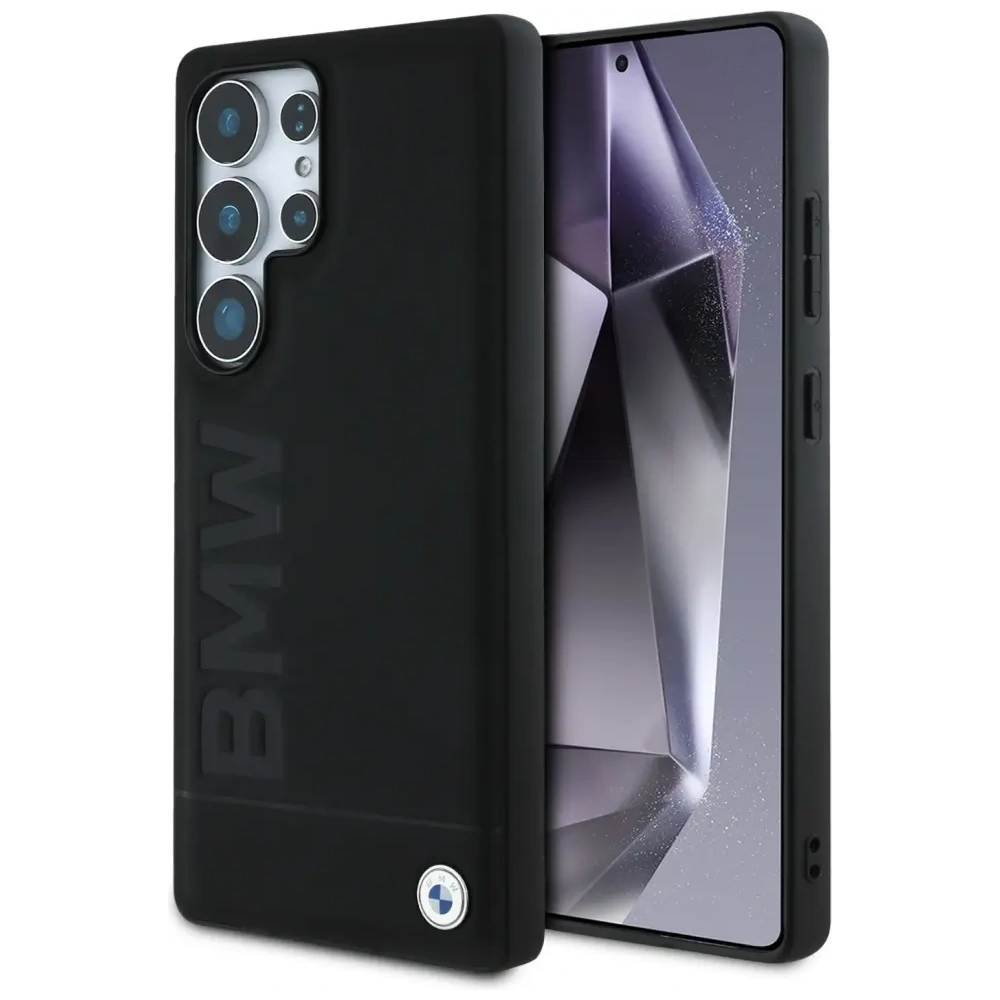 Hurtownia GSM - BMW Piele Mare Logo Samsung Galaxy S25 Ultra negru - BMW819 - {ean13} - Hurt