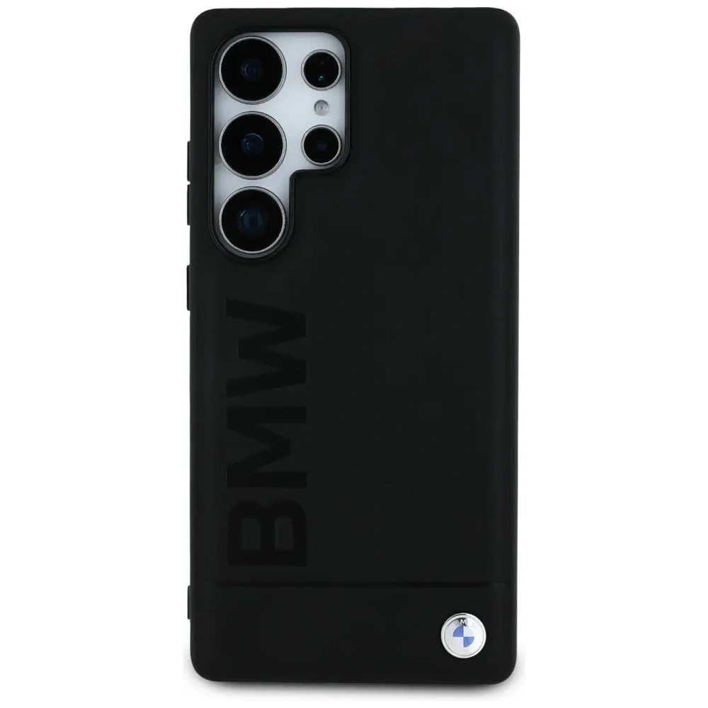 Hurtownia GSM - BMW Bőr Nagy Felirat Samsung Galaxy S25 Ultra fekete - BMW819 - {ean13} - Hurt