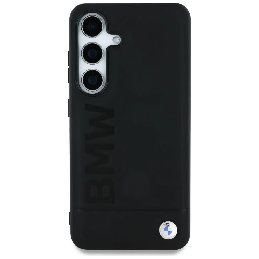 Wholesale BMW Leather Big Wordmark Samsung Galaxy S25+ Plus black - BMW820 - {ean13} - Hurt