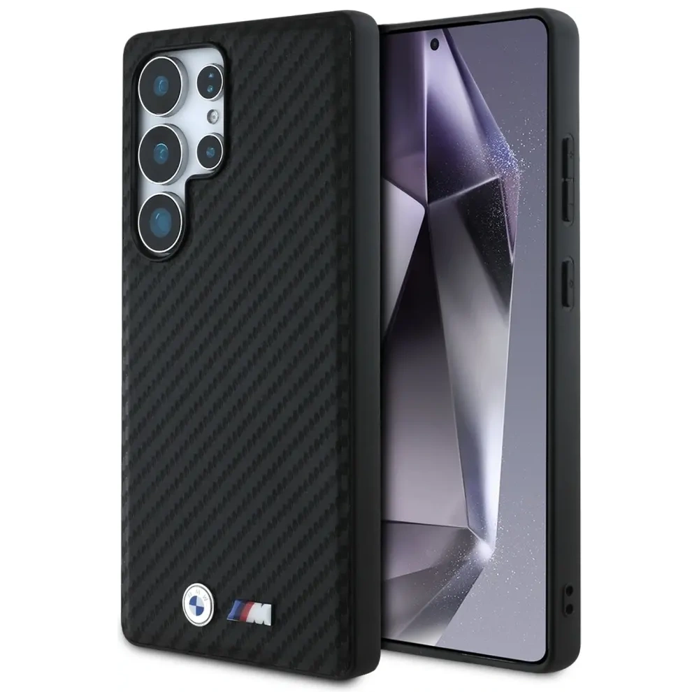 Hurtownia GSM - Etui BMW Leather Carbon MagSafe do Samsung Galaxy S25 Ultra czarny - BMW822 - {ean13} - Hurt