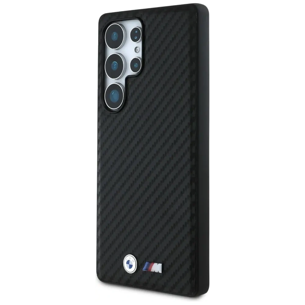 Hurtownia GSM - BMW Bőr Szén MagSafe Samsung Galaxy S25 Ultra fekete - BMW822 - {ean13} - Hurt