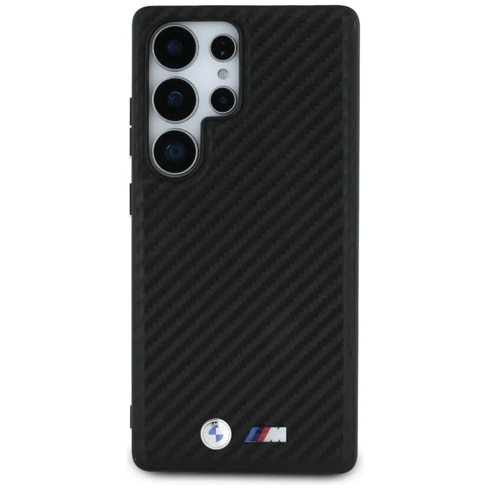 Wholesale BMW Leather Carbon MagSafe Samsung Galaxy S25 Ultra black - BMW822 - {ean13} - Hurt