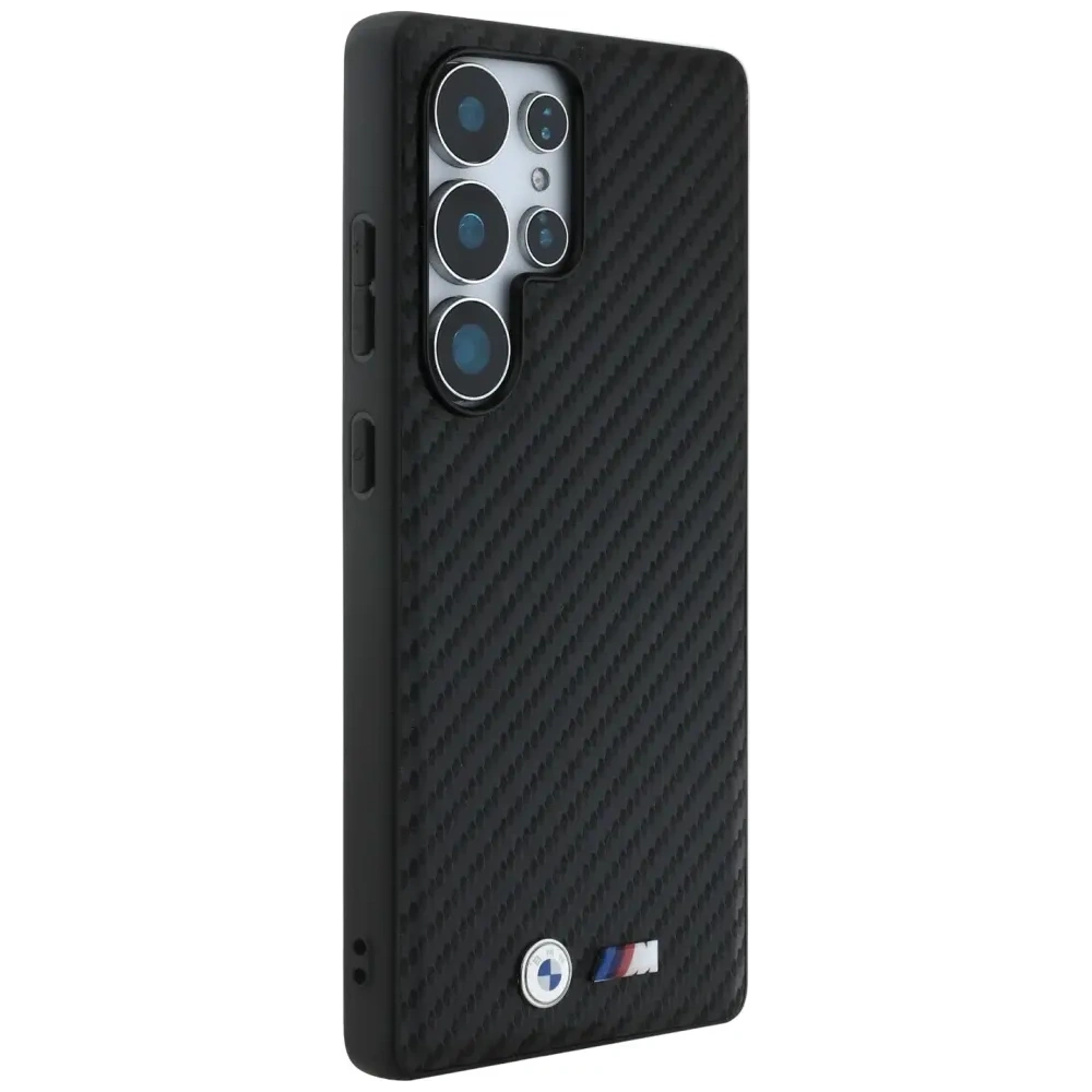 Wholesale BMW Leather Carbon MagSafe Samsung Galaxy S25 Ultra black - BMW822 - {ean13} - Hurt