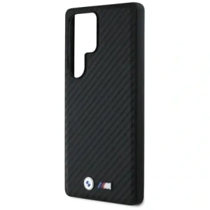 Etui BMW Leather Carbon MagSafe do Samsung Galaxy S25 Ultra czarny