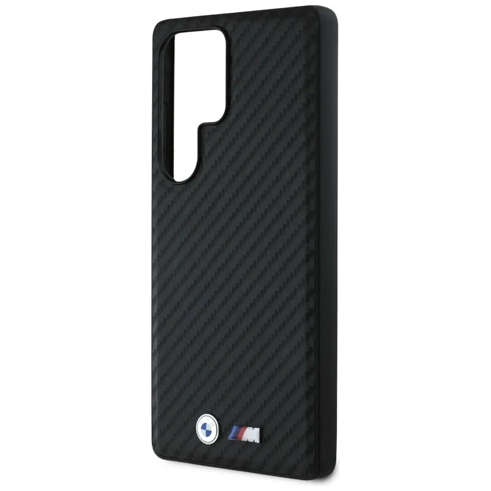 Wholesale BMW Leather Carbon MagSafe Samsung Galaxy S25 Ultra black - BMW822 - {ean13} - Hurt