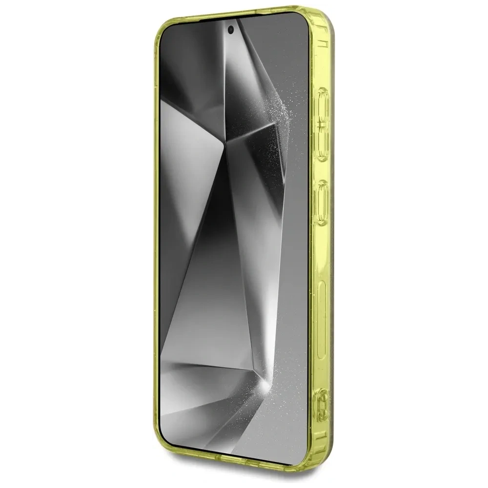 Wholesale Guess 4G Background Gold Electroplated Peony Pattern MagSafe Samsung Galaxy S25 brown - GUE4549 - {ean13} - Hurt