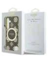 Wholesale Guess 4G Background Gold Electroplated Peony Pattern MagSafe Samsung Galaxy S25 brown - GUE4549 - {ean13} - Hurt