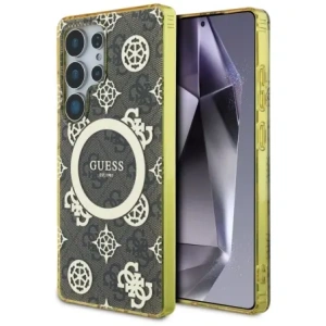 Hurtownia GSM - Vermutung 4G Hintergrund Goldbeschichtetes Pfingstrosenmuster MagSafe Samsung Galaxy S25 Ultra braun - GUE4550 - {ean13} - Hurt