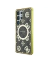 Wholesale Guess 4G Background Gold Electroplated Peony Pattern MagSafe Samsung Galaxy S25 Ultra brown - GUE4550 - {ean13} - Hurt