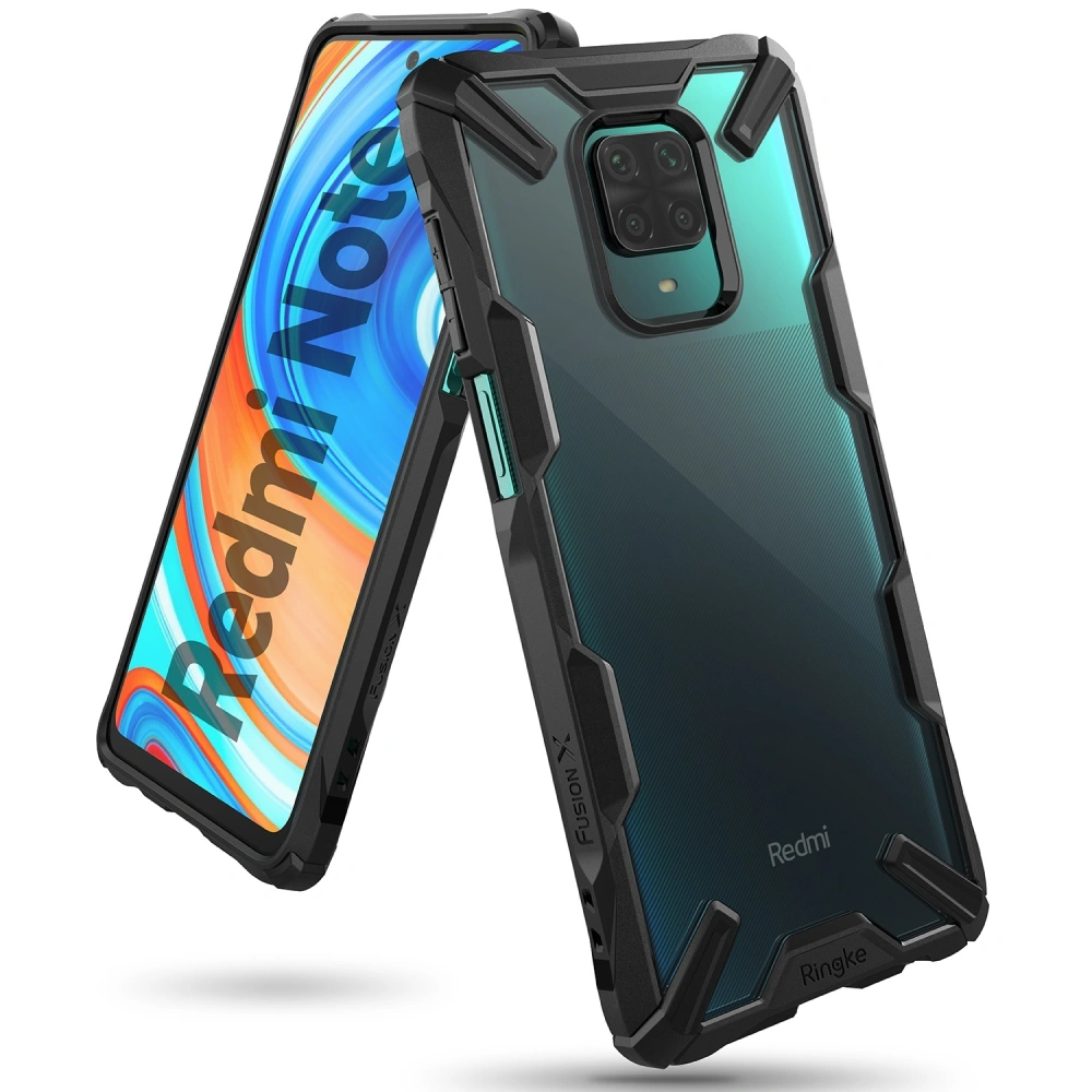 Hurtownia GSM - Etui Ringke Fusion-X Redmi Note 9S/9 Pro/9 Pro Max černé - RGK1189BLK - {ean13} - Hurt