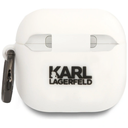 Etui Karl Lagerfeld 3D Silicone NFT do Apple AirPods 4 biały