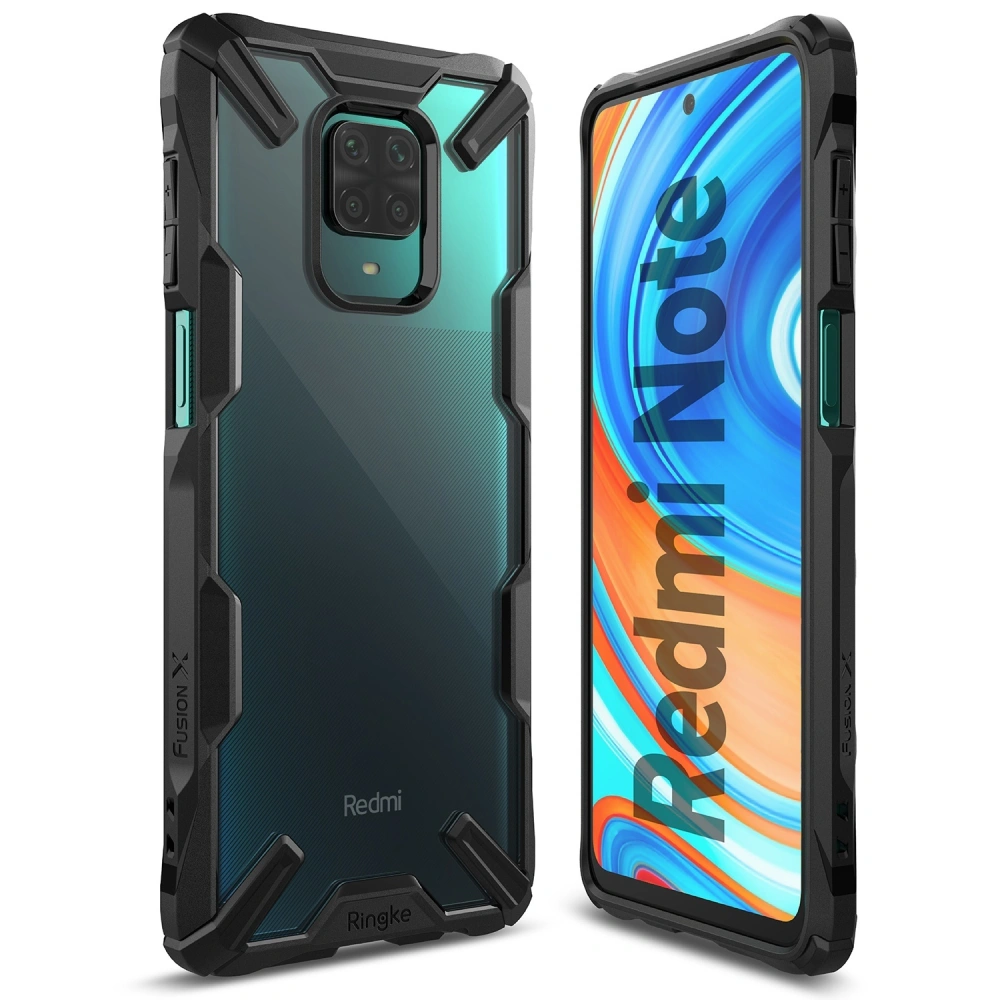 Hurtownia GSM - Etui Ringke Fusion-X Redmi Note 9S/9 Pro/9 Pro Max černé - RGK1189BLK - {ean13} - Hurt