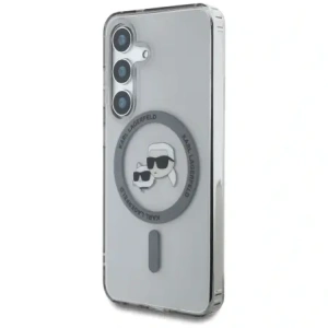 Wholesale Karl Lagerfeld Button Karl & Choupette Heads Printed Logo MagSafe Samsung Galaxy S25 black - KLD22037 - {ean13} - Hurt