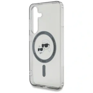 Wholesale Karl Lagerfeld Button Karl & Choupette Heads Printed Logo MagSafe Samsung Galaxy S25 black - KLD22037 - {ean13} - Hurt