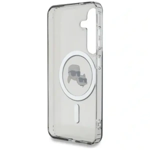 Hurtownia GSM - Karl Lagerfeld Gomb Karl & Choupette Fejek Nyomtatott Logó MagSafe Samsung Galaxy S25 fekete - KLD22037 - {ean13} - Hurt