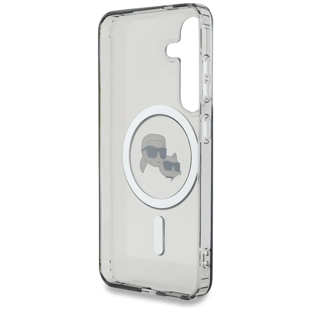 Hurtownia GSM - Karl Lagerfeld Knopf Karl & Choupette Köpfe Bedrucktes Logo MagSafe Samsung Galaxy S25 schwarz - KLD22037 - {ean13} - Hurt