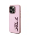 Hurtownia GSM - Karl Lagerfeld Ráncos Fém Aláírás Apple iPhone 15 Pro Max rózsaszín - KLD22038 - {ean13} - Hurt