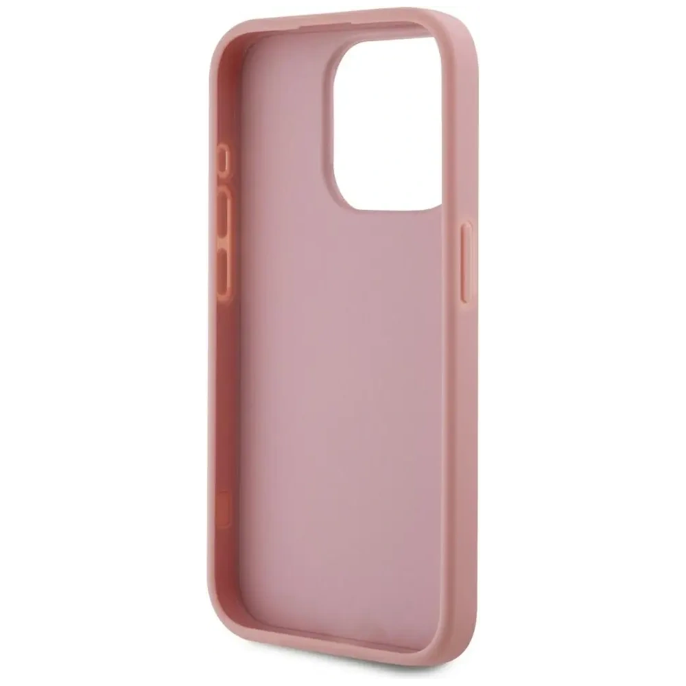 Wholesale Karl Lagerfeld Wrinkled Metal Signature Apple iPhone 15 Pro Max pink - KLD22038 - {ean13} - Hurt