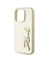 Wholesale Karl Lagerfeld Wrinkled Metal Signature Apple iPhone 15 Pro Max gold - KLD22039 - {ean13} - Hurt