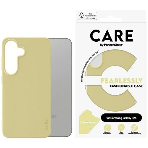 Etui CARE by PanzerGlass Fashion do Samsung Galaxy S25 chardonnay