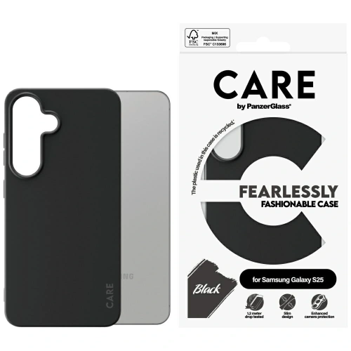 Etui CARE by PanzerGlass Fashion do Samsung Galaxy S25 czarny