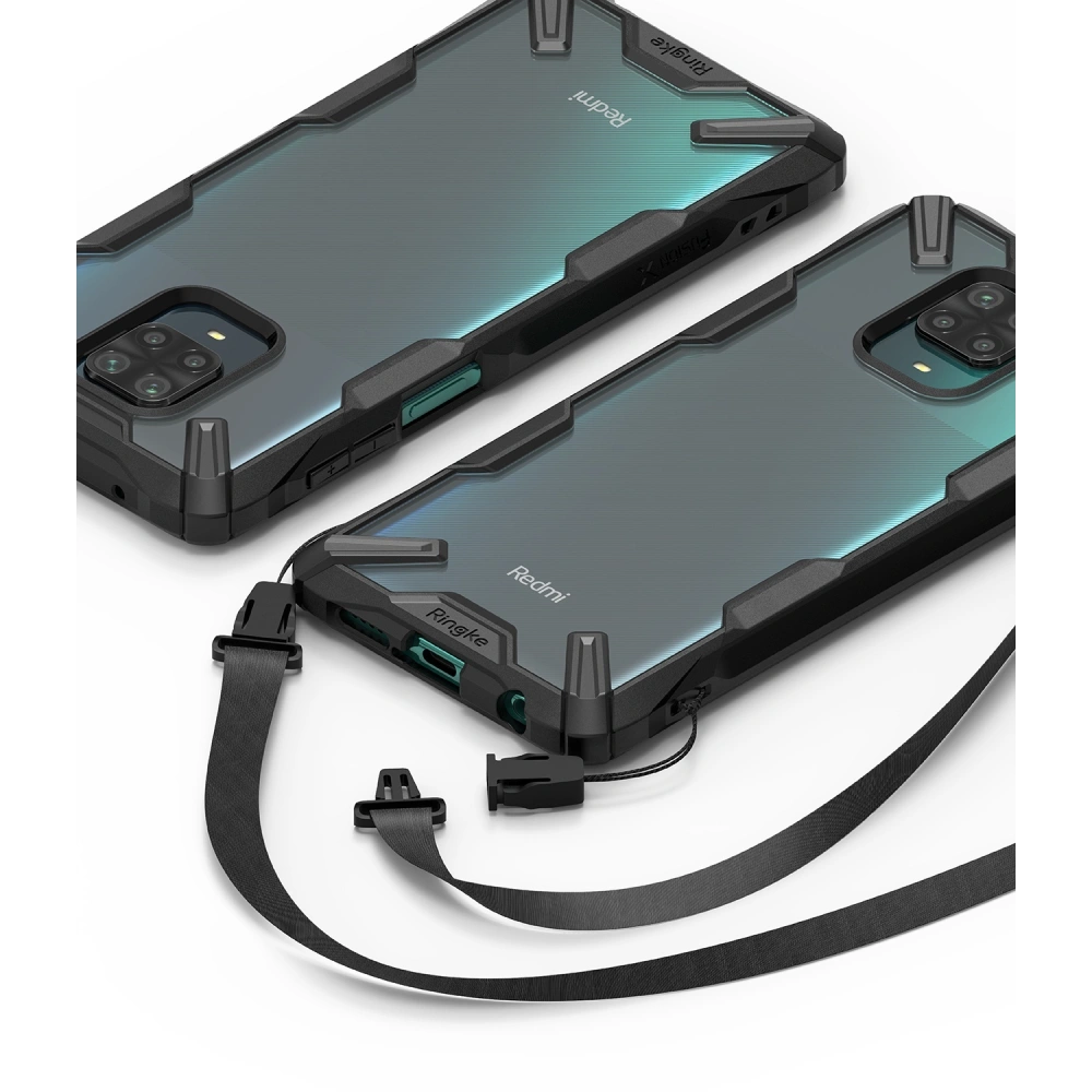 Hurtownia GSM - Etui Ringke Fusion-X Redmi Note 9S/9 Pro/9 Pro Max černé - RGK1189BLK - {ean13} - Hurt
