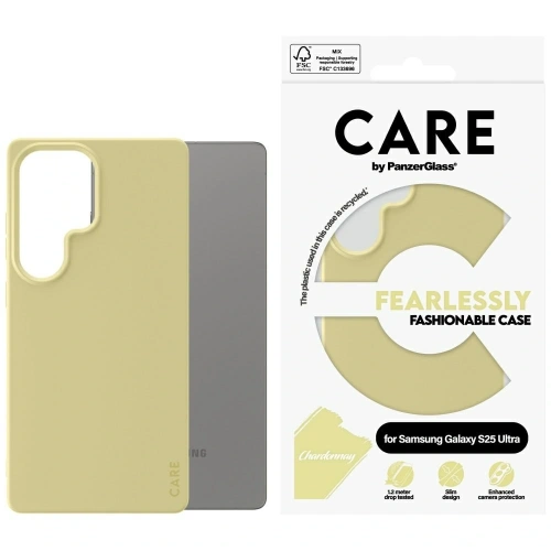 Etui CARE by PanzerGlass Fashion do Samsung Galaxy S25 Ultra chardonnay