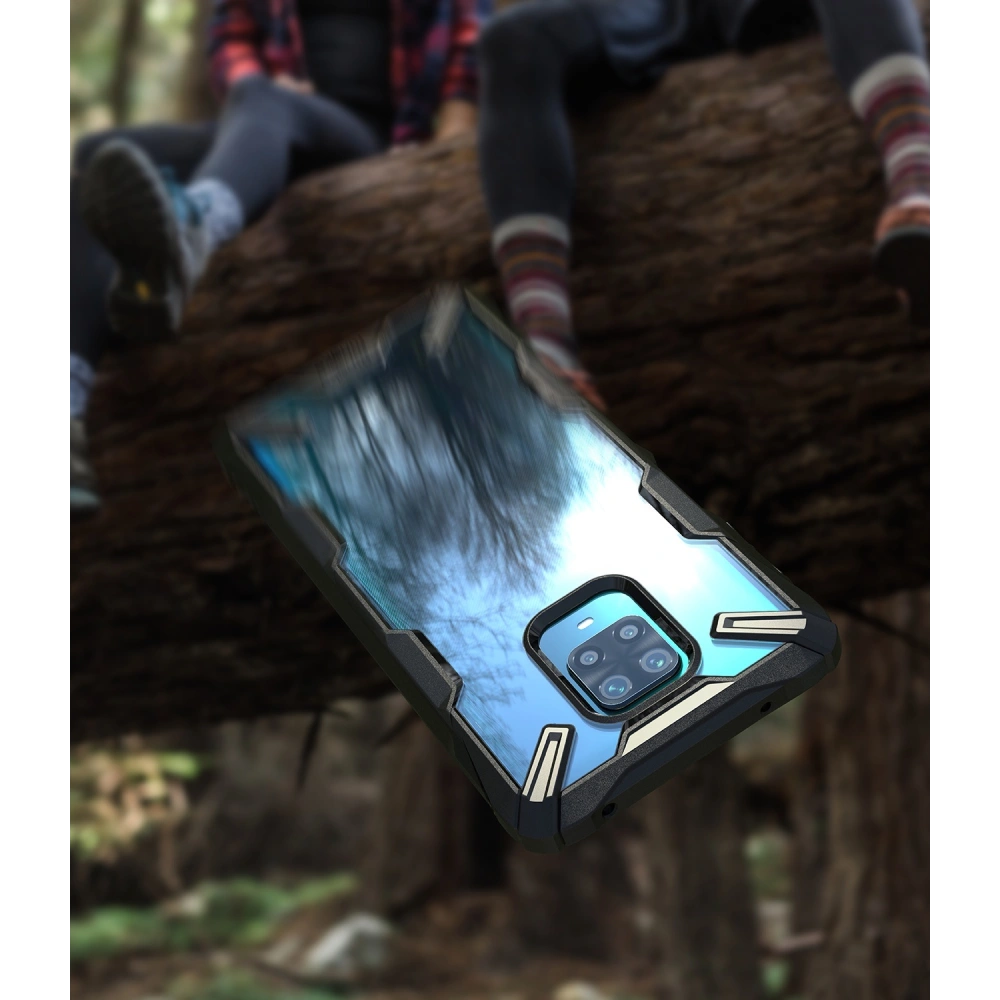 Hurtownia GSM - Etui Ringke Fusion-X Redmi Note 9S/9 Pro/9 Pro Max černé - RGK1189BLK - {ean13} - Hurt
