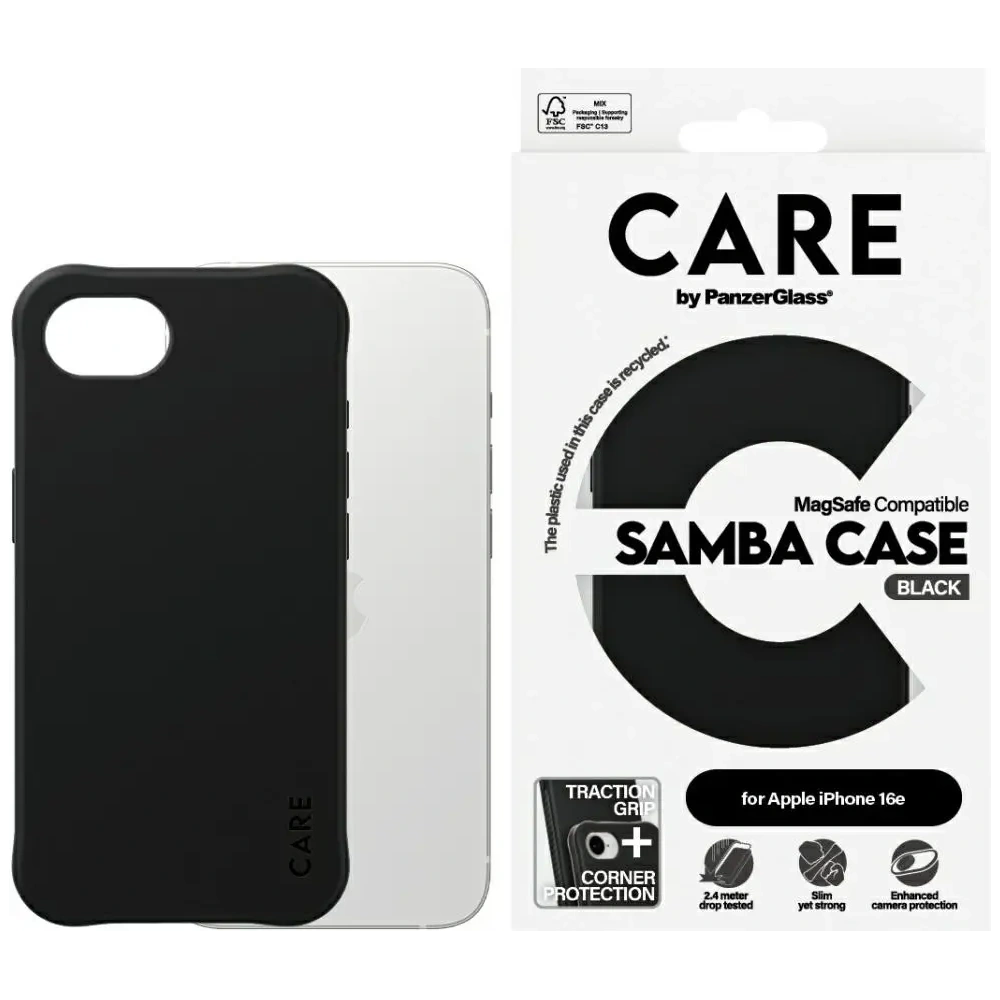 Wholesale CARE by PanzerGlass Fashion MagSafe Apple iPhone 16e black - PZG858 - {ean13} - Hurt