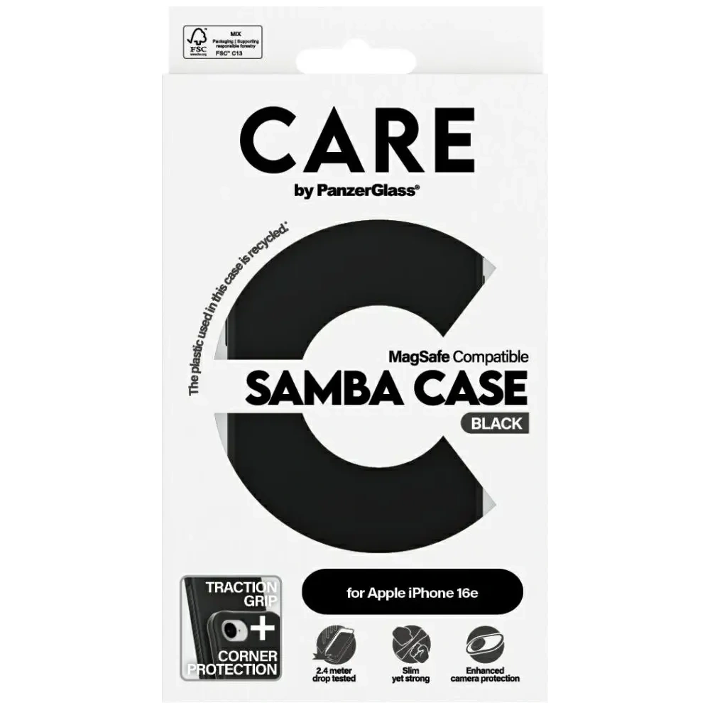 Wholesale CARE by PanzerGlass Fashion MagSafe Apple iPhone 16e black - PZG858 - {ean13} - Hurt