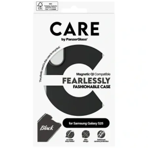 Hurtownia GSM - CARE de la PanzerGlass Fashion QI Samsung Galaxy S25 negru - PZG860 - {ean13} - Hurt
