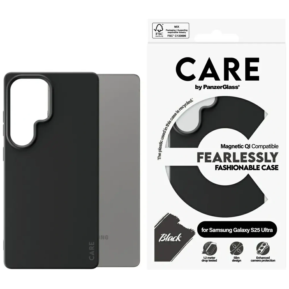 Hurtownia GSM - CARE by PanzerGlass Fashion QI Samsung Galaxy S25 Ultra fekete - PZG863 - {ean13} - Hurt