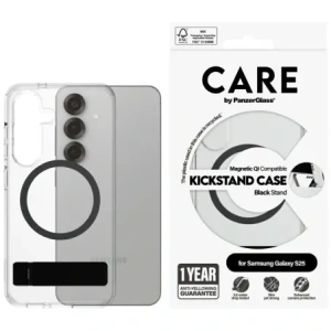 Hurtownia GSM - CARE de la PanzerGlass Caracteristică Neagră Suport & QI Samsung Galaxy S25 transparent - PZG872 - {ean13} - Hurt