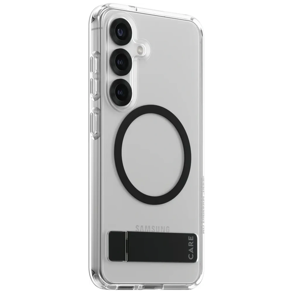 Wholesale CARE by PanzerGlass Feature Black Kickstand & QI Samsung Galaxy S25 clear - PZG872 - {ean13} - Hurt