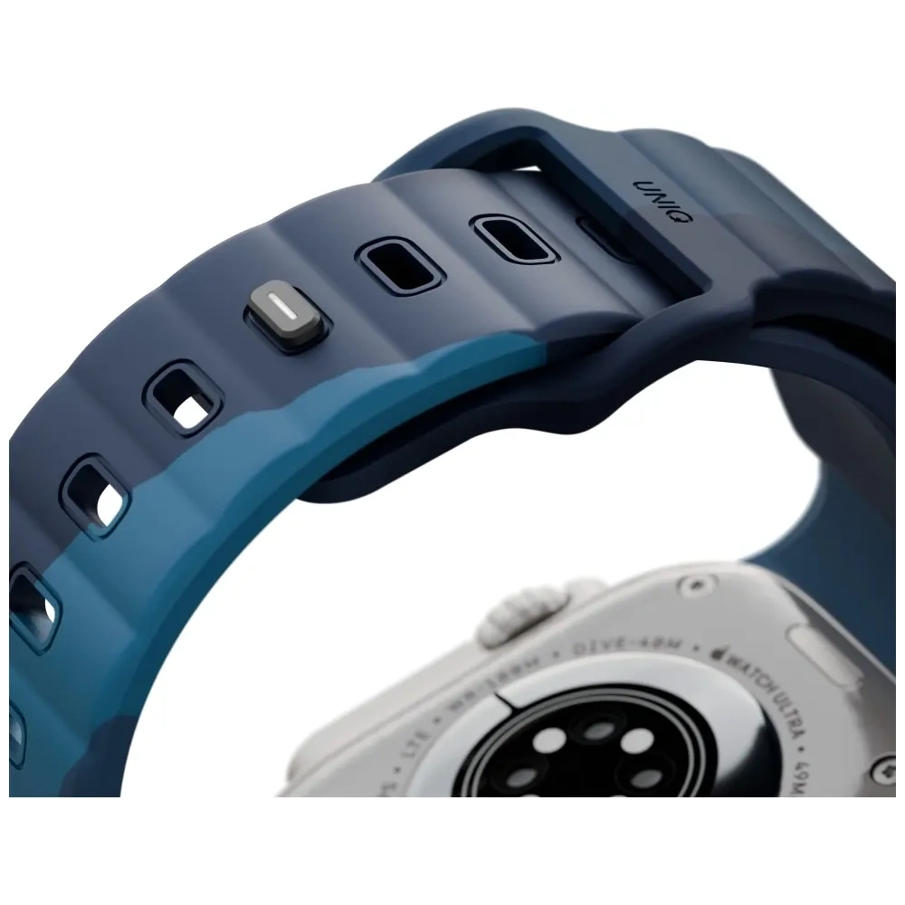 Hurtownia GSM - UNIQ Stride De Gumový Pásek Apple Watch 6/7/8/9/10/SE/Ultra 1/2 44/45/46/49mm storm - UNIQ1542 - {ean13} - Hurt