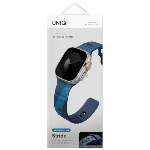 Pasek UNIQ Stride De Rubber do Apple Watch 6/7/8/9/10/SE/Ultra 1/2 44/45/46/49mm storm