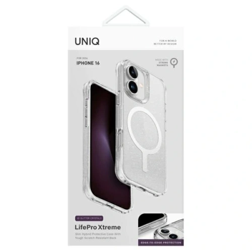 Etui UNIQ LifePro Xtreme Apple iPhone 16 Magclick Charging przezroczysty/lucent