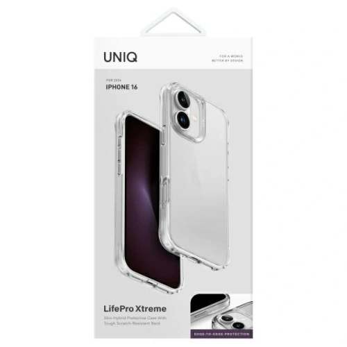 Etui UNIQ LifePro Xtreme Apple iPhone 16 przezroczysty/clear