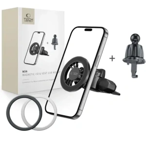 Wholesale Tech-Protect N56 Magnetic MagSafe CD & Vent Car Mount Black - THP4147 - {ean13} - Hurt