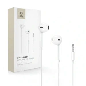 Hurtownia GSM - Căști Tech-Protect Ultraboost Jack 3.5mm Alb de bază - THP4153 - {ean13} - Hurt