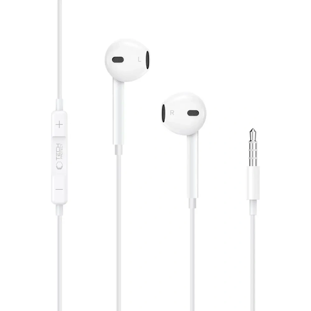 Hurtownia GSM - Tech-Protect Ultraboost Jack 3,5mm sluchátka Core White - THP4153 - {ean13} - Hurt