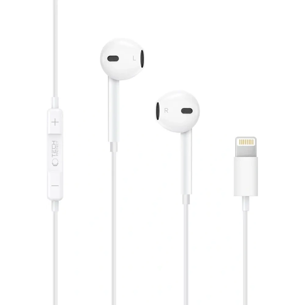 Hurtownia GSM - Căști Tech-Protect Ultraboost Lightning Albă de bază - THP4154 - {ean13} - Hurt