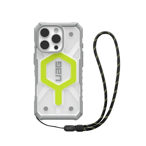 Etui UAG Urban Armor Gear Pathfinder Clear MagSafe Bundle Apple iPhone 16 Pro (active neon / graphite-black)