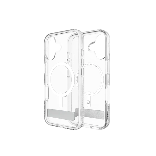 Etui ZAGG Crystal Palace Snap Kickstand Apple iPhone 16 MagSafe (clear)