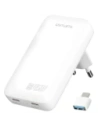 Încărcător de putere 4smarts FlatPlug Slim Dual 45W GaN 2xUSB-C alb