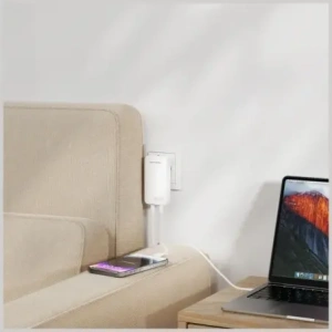 Hurtownia GSM - Încărcător de putere 4smarts FlatPlug Slim Dual 45W GaN 2xUSB-C alb - 4SMR77 - {ean13} - Hurt