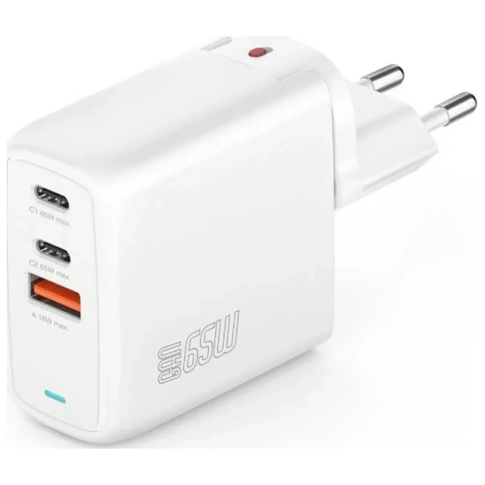 Hurtownia GSM - Încărcător de putere 4smarts Flex 65W USB-A, 2xUSB-C, alb - 4SMR79 - {ean13} - Hurt